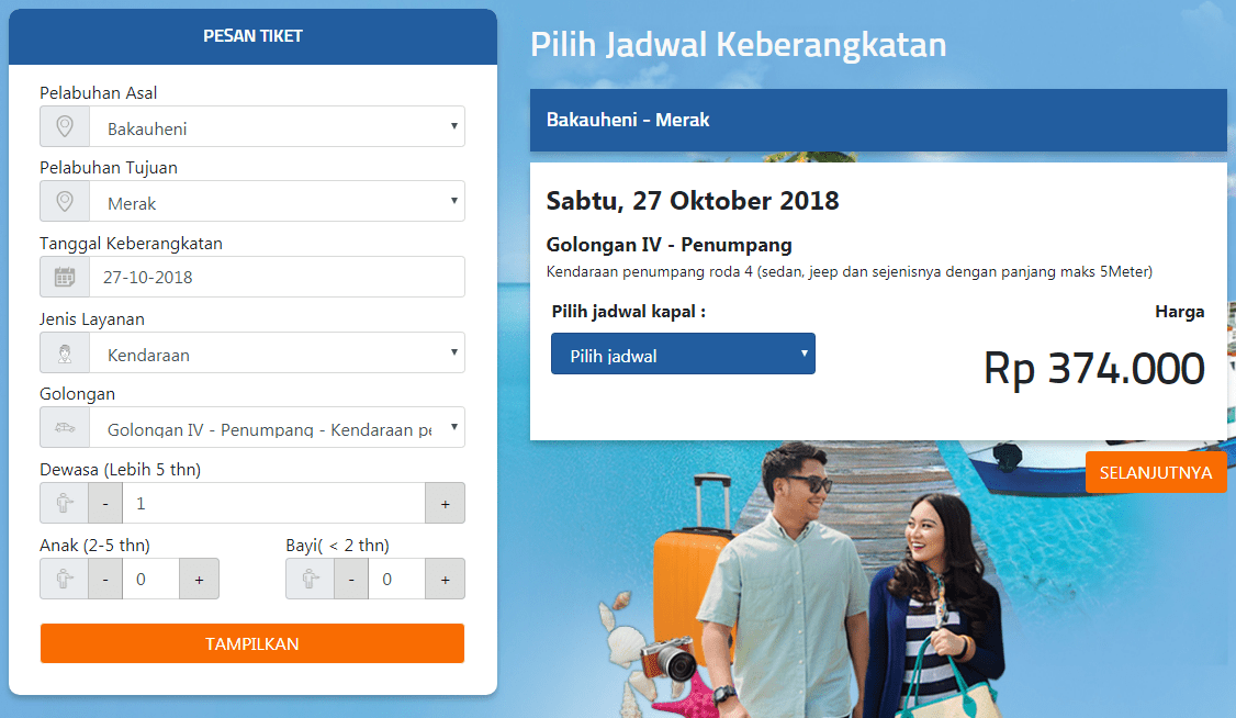 Mau Naik Ferry ? Cek aja harga Tiketnya Secara Online Lewat HP